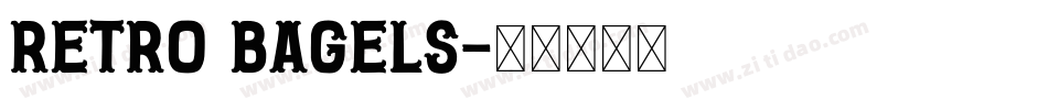Retro Bagels字体转换